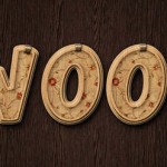 Wood Text Effect