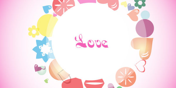 Abstract Love Decoration