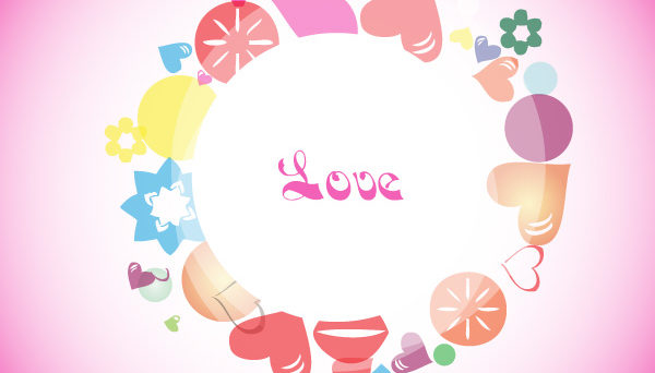 Abstract Love Decoration