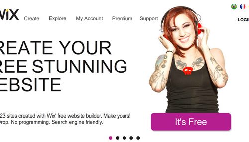 Wix free flash site builder