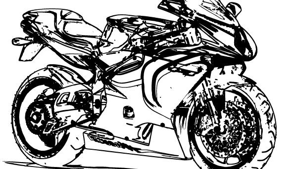 Motorbike Concept - Motorbike Draft Drawing