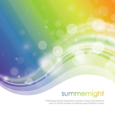 Summer Night Vector Graphic