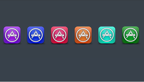 Appstore PSD Icon