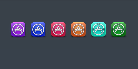 Appstore PSD Icon