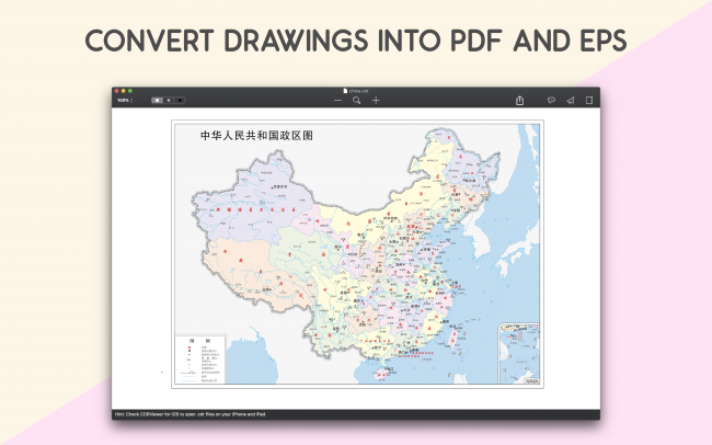 CDRViewer 3 Convert CorelDRAW to PDF EPS