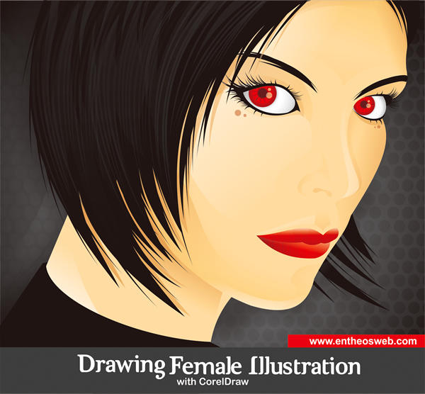 Drawing a Female Illustration with Corel Draw