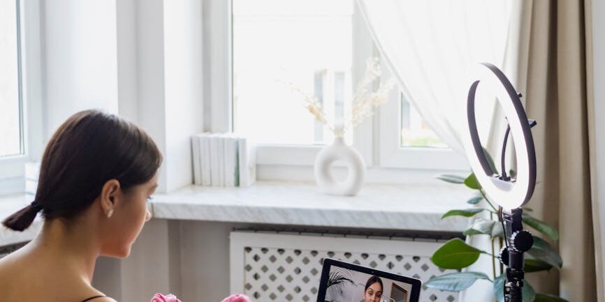 fashion person camera laptop