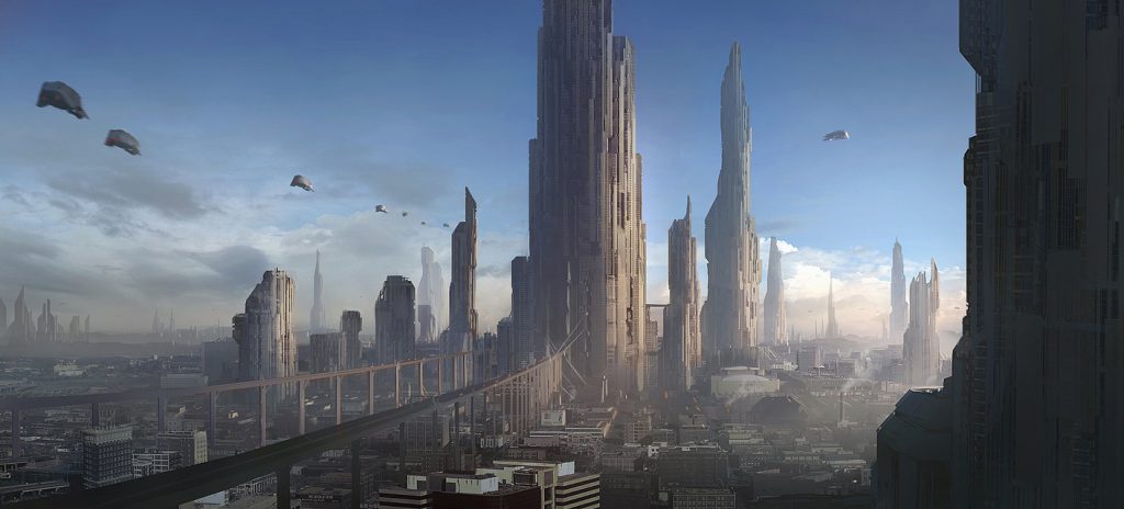 Futuristic City View