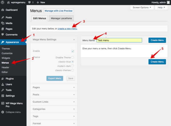 6 steps to create mega menus for your WordPress website – Life and Tech ...
