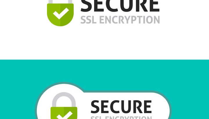 Secure connection icon, secured ssl protected safe data encryption