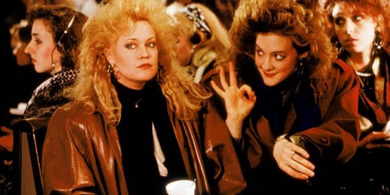 The insane 80s hair, make-up and fashion