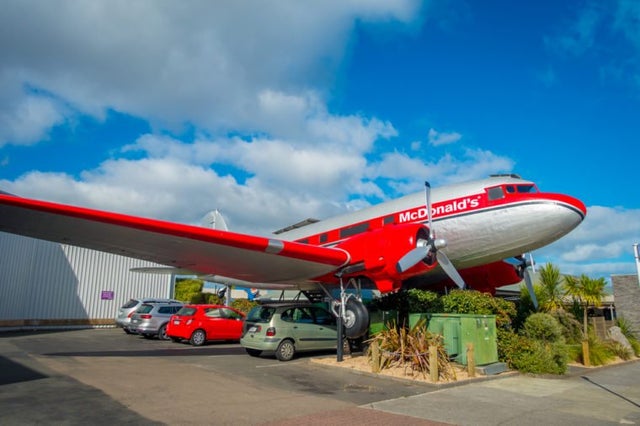 A McDonald’s in an Airplane, Taupo, New Zealand