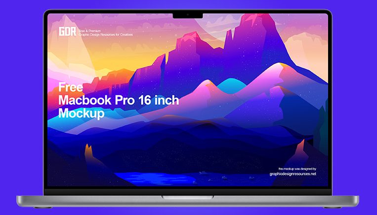 MacBook Pro PSD, EPS, Ai format (2021) Mockup