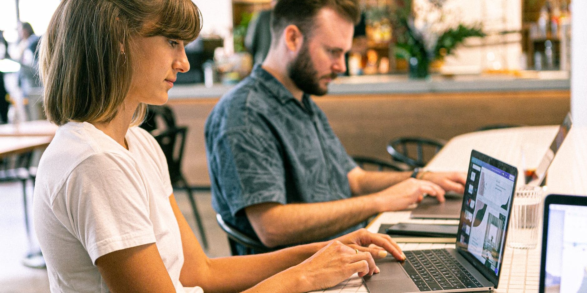 photo of woman using laptop