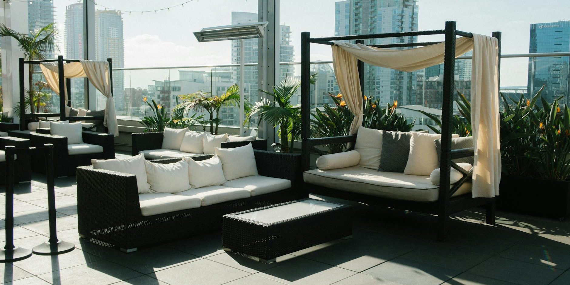 white and black couch