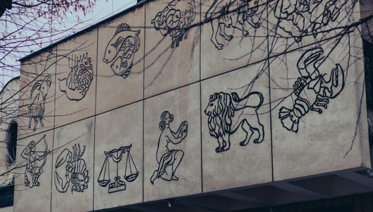 zodiac signs painting on wall