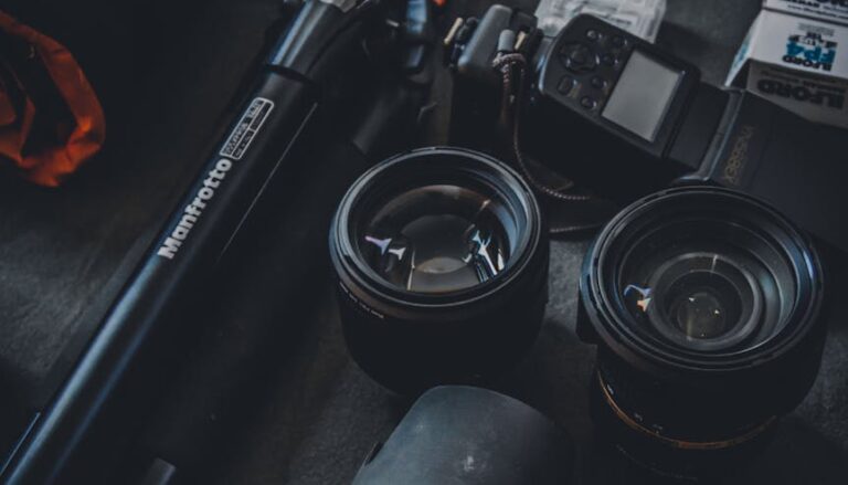 selective focus photography of dslr camera parts