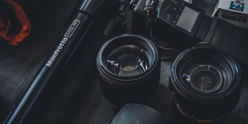 selective focus photography of dslr camera parts