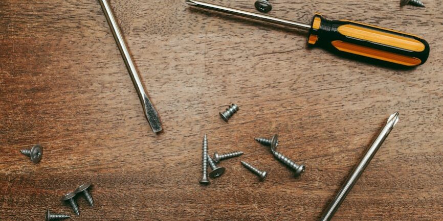 screwdrivers and screws