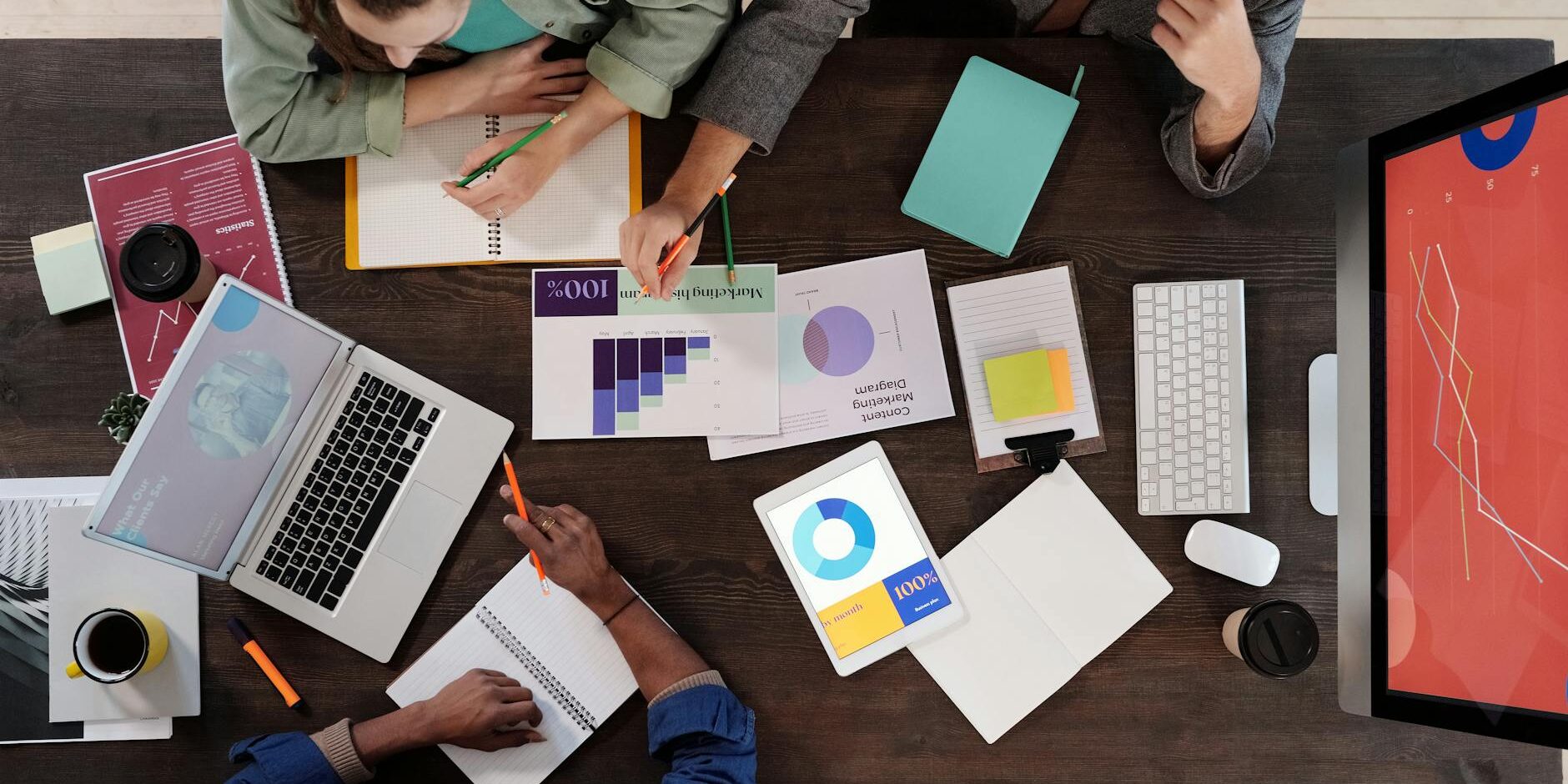 team having a meeting