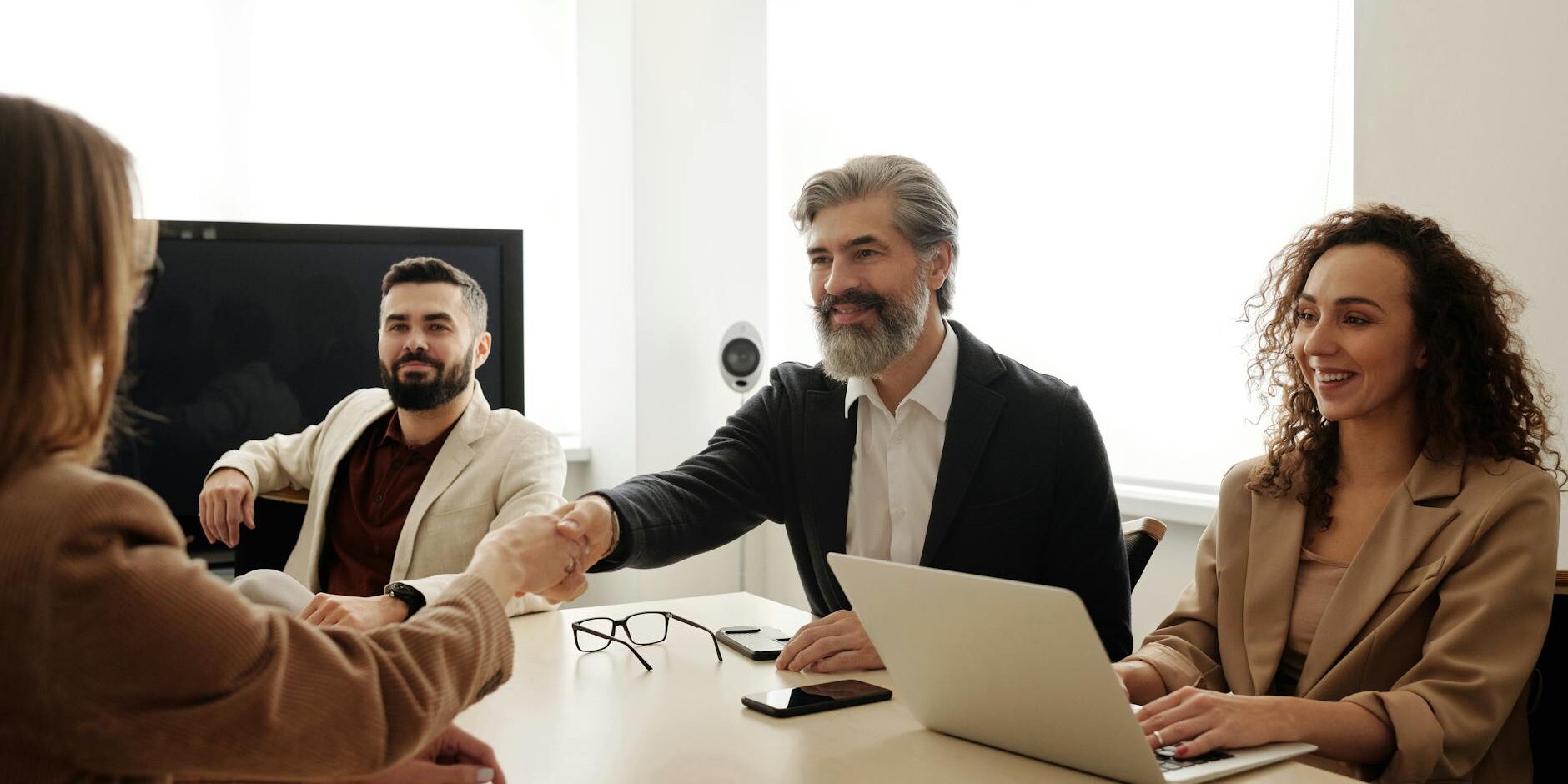 people at the business meeting