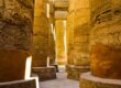 monuments in karnak temple complex in luxor egypt