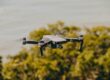drone flying outdoors in natural landscape