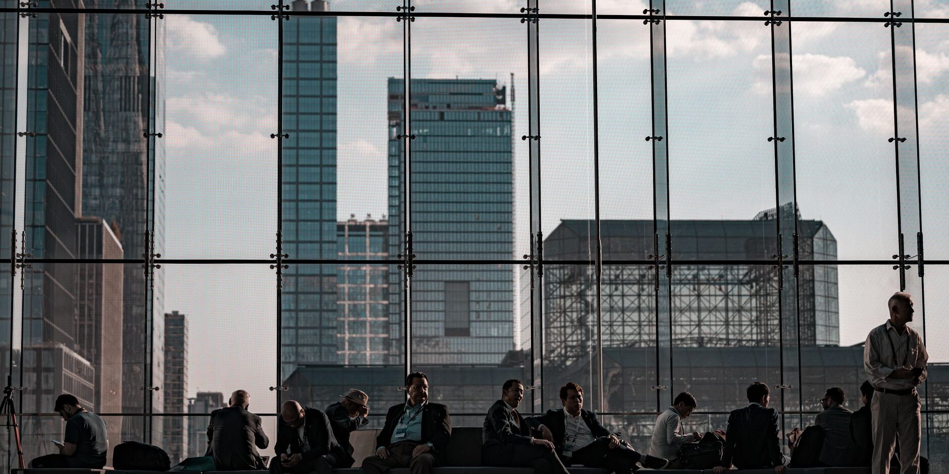 modern corporate scene at new york s javits center