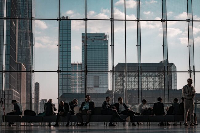 modern corporate scene at new york s javits center